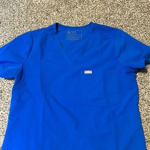 Women’s Figs blue scrub top